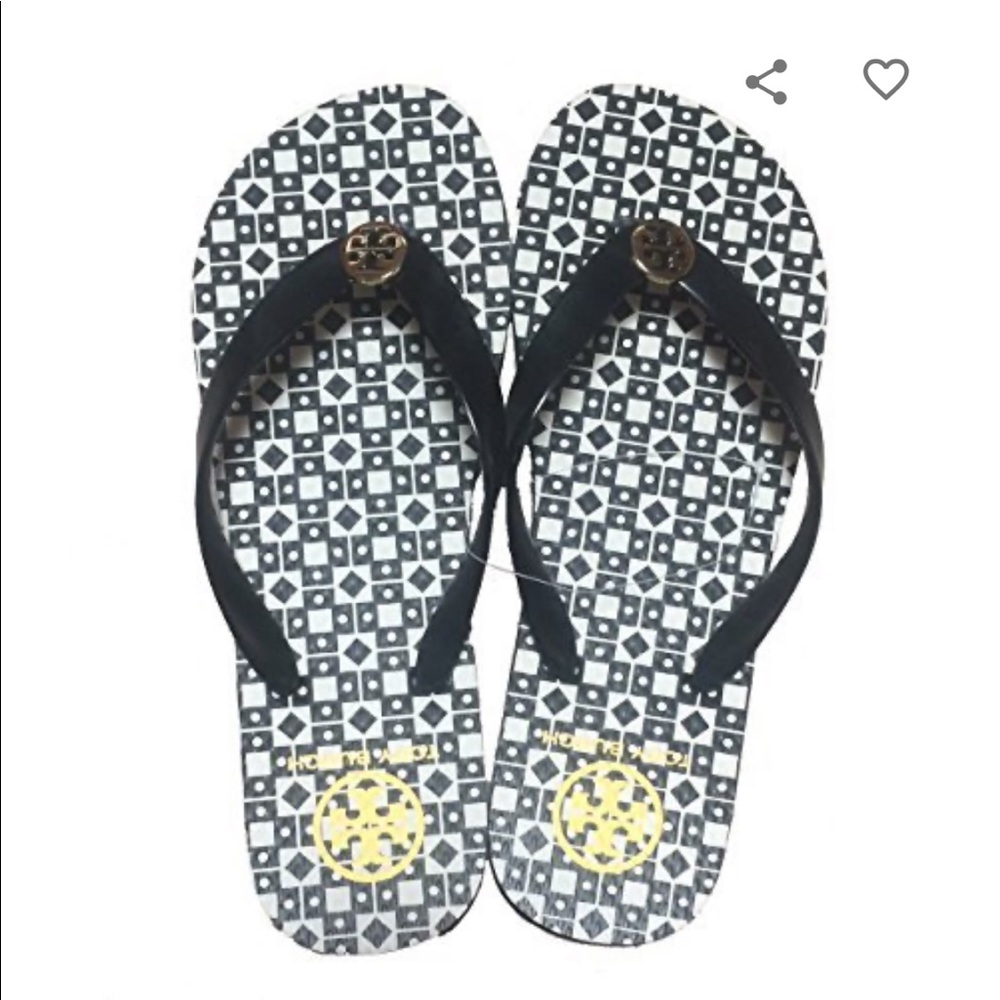 Tory Burch Printed Rubber Flip Flops